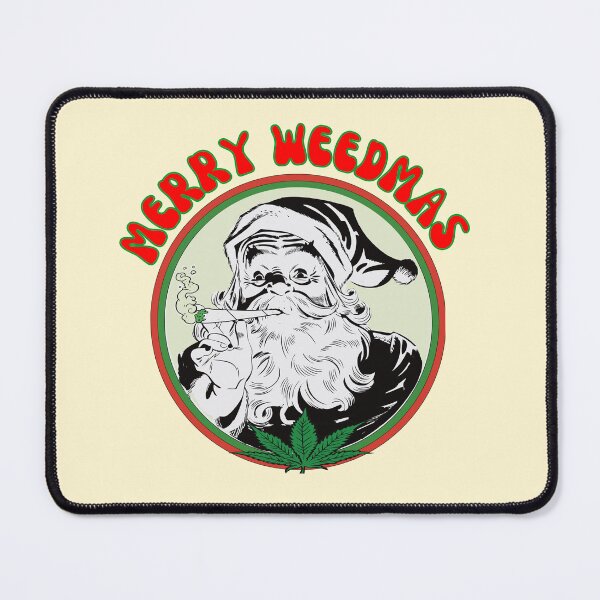 Item preview, Merry weedmas retro Christmas vintage designs designed and sold by DesignsbyMona.