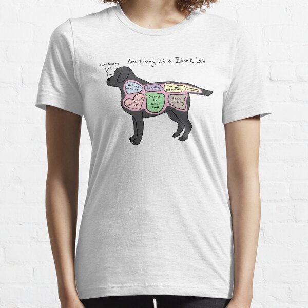 Anatomy of a Black Lab Essential T-Shirt
