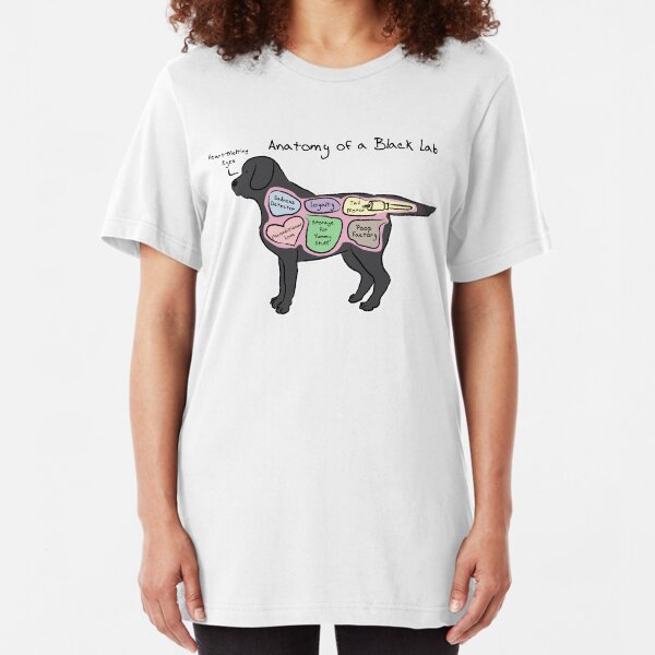 Anatomy of a Black Lab Slim Fit T-Shirt