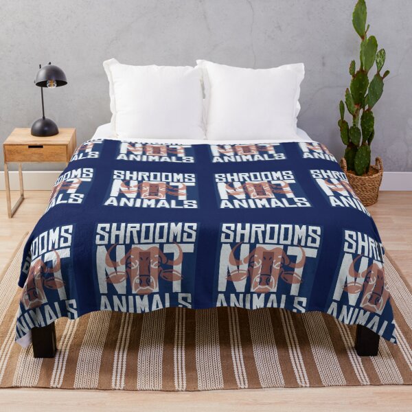 Item preview, Shrooms Not Animals Buffalo Livestock Shadow in Text designed and sold by thelivingrp.