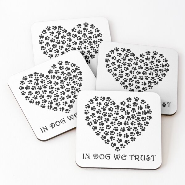 Item preview, In Dog We Trust Dog Paws Heart designed and sold by Minnesnowta.