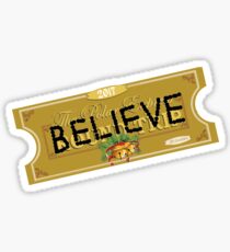 Pegatina Believe Polar Express Santa Ticket