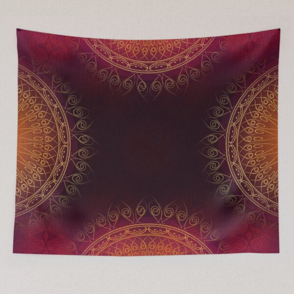 Item preview, "Scarlet & Gold Mandala Deluxe" designed and sold by MarCanton.
