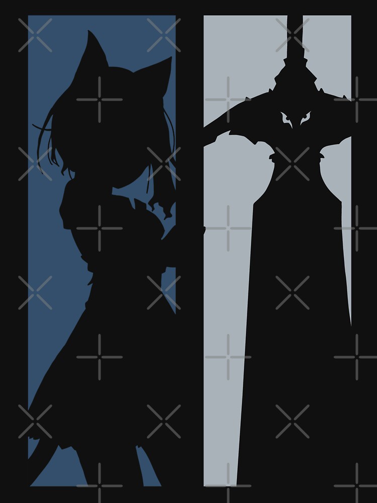 Black Summoner Efil without eyes Minimalist Flat Art Design