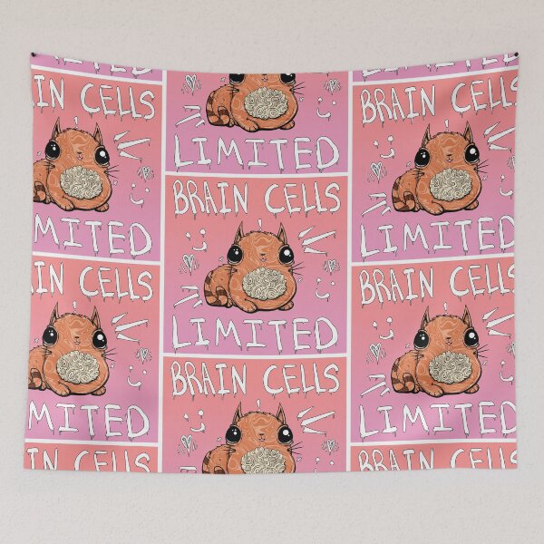 Item preview, Cute Brain Cells Limited Cat designed and sold by BobbyMillsArt.