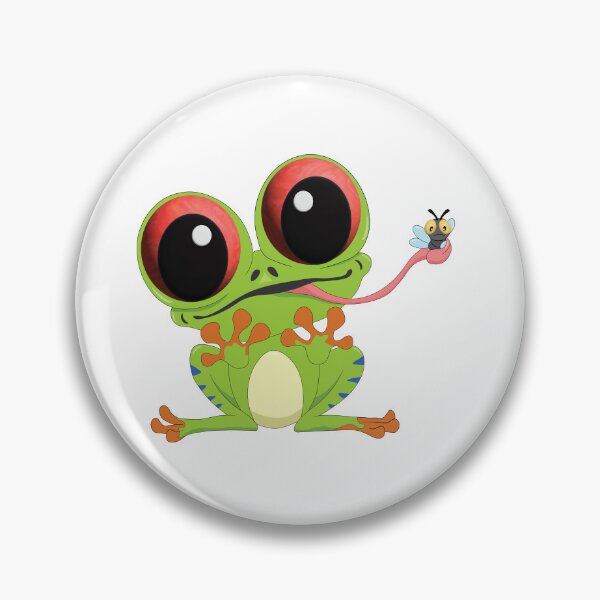 Item preview, Cute Red-eyed Tree Frog catching an insect designed and sold by atedesigns.