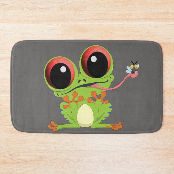 Item preview, Cute Red-eyed Tree Frog catching an insect designed and sold by atedesigns.