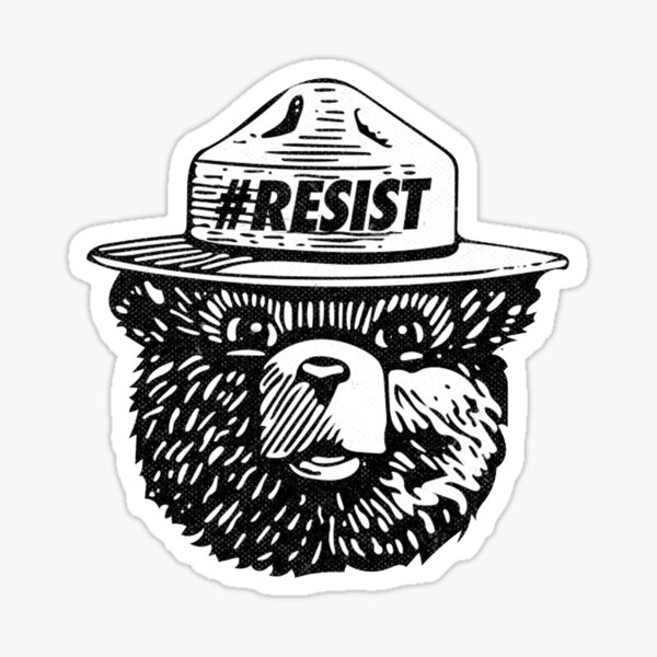 Smokey widerstehen Nationalpark-T - Shirt Sticker