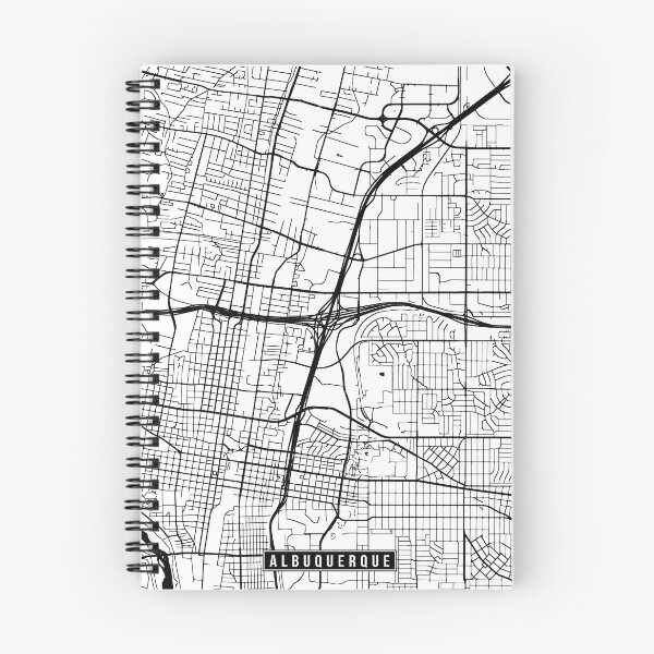 Item preview, Albuquerque, New Mexico Street Map designed and sold by InkistPrints.