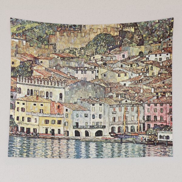 Item preview, Gustav Klimt's Malcesine am Gardasee (1913). designed and sold by VintageArtRepro.