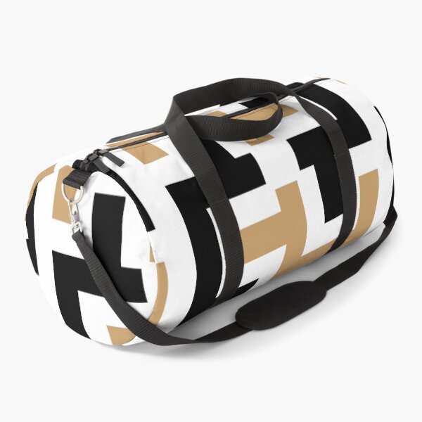 Item preview, Retro, Abstract Design Black, Gold & White giometric partens designed and sold by Zimbrand Designs.
