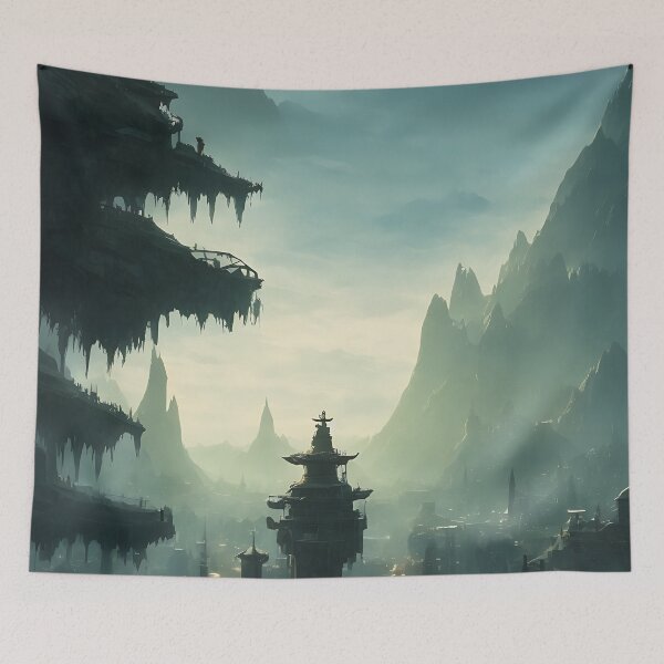Item preview, Mystical Hazy Landscape designed and sold by ArtificialCraft.