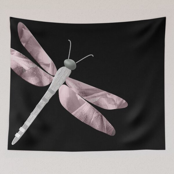 Item preview, Pretty metallic dragonflies with a cute embroidered dragonfly look.   Caroline Laursen Original. designed and sold by Caroline Laursen.