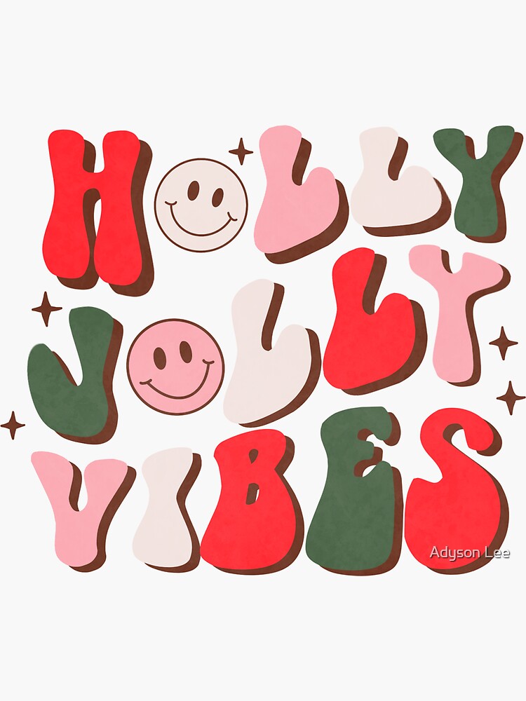 Holly Jolly Vibes Decal