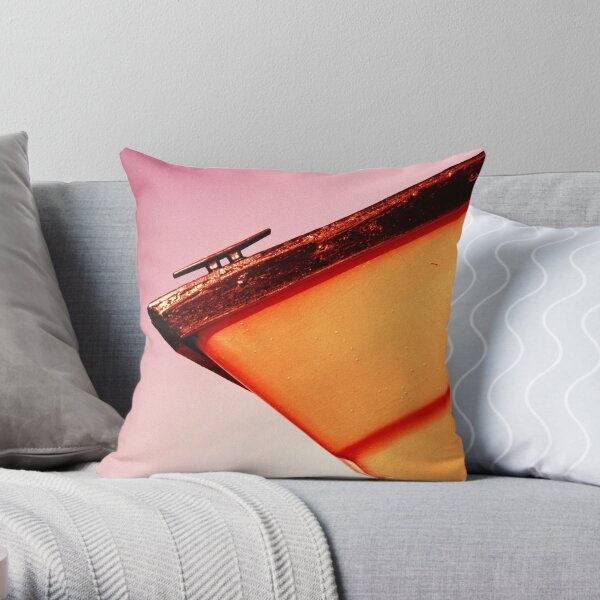 Whitstable Beach Abstract - UK577/13 - www.lizgarnett.com Throw Pillow