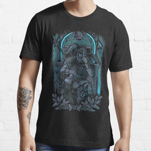  Men Odin 3D Tattoo Print Quick Drying Viking T-Shirt Short  Sleeve Tees,Black,3XL : Clothing, Shoes & Jewelry