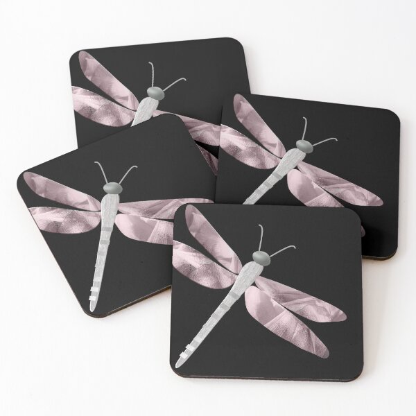 Item preview, Pretty metallic dragonflies with a cute embroidered dragonfly look.   Caroline Laursen Original. designed and sold by Caroline Laursen.