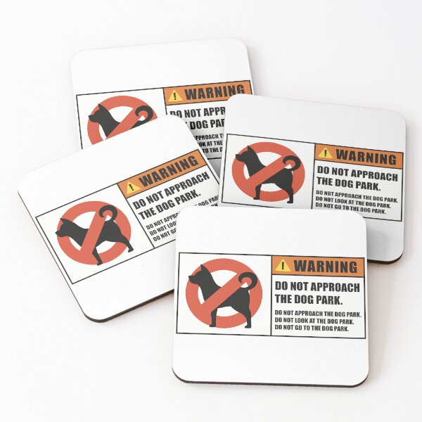 Item preview, Dog Park Warning Label designed and sold by suavespacenoid.