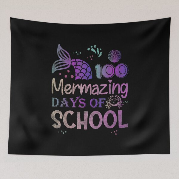 Item preview, 100 days school mermaid girl 100 mermazing days of school Tshirt designed and sold by Glitche-Shop.