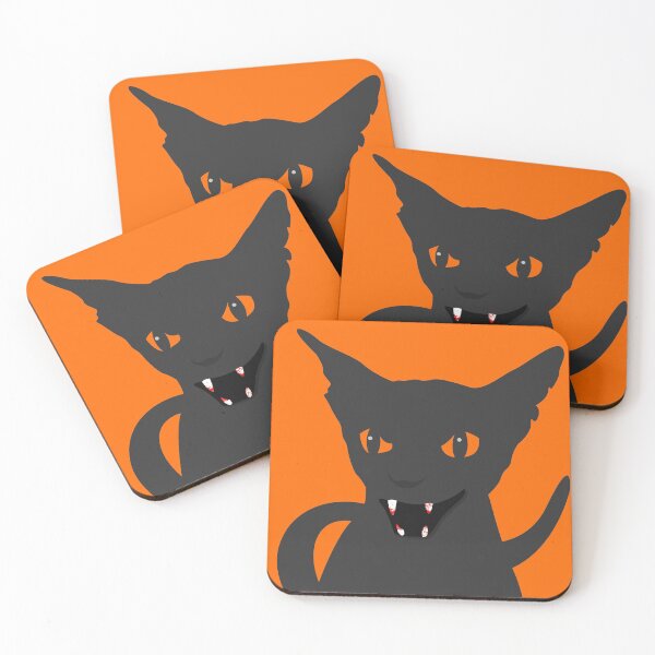 Item preview, Mean and Bloody Halloween Black Cat designed and sold by HectorCantres.