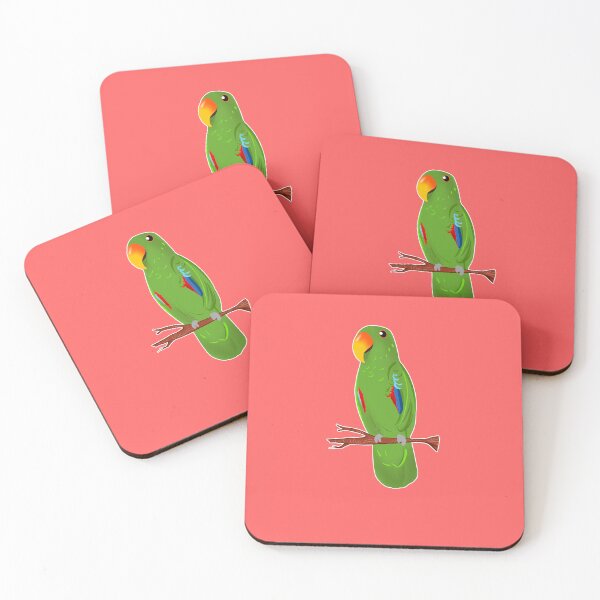 Item preview, Ekkie Cute green Eclectus Parrot for parrot lovers designed and sold by SusanaDesigns.