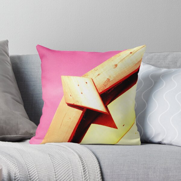 Whitstable Beach Abstract - UK577/37 - www.lizgarnett.com Throw Pillow