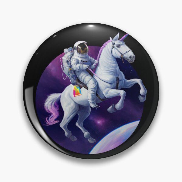 Item preview, Astronaut riding a Unicorn designed and sold by Bondoboxy.