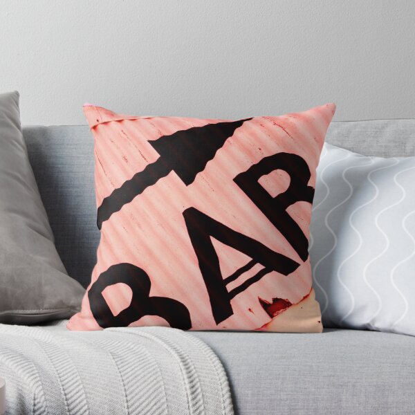Whitstable Beach Abstract - UK589/06 - www.lizgarnett.com Throw Pillow