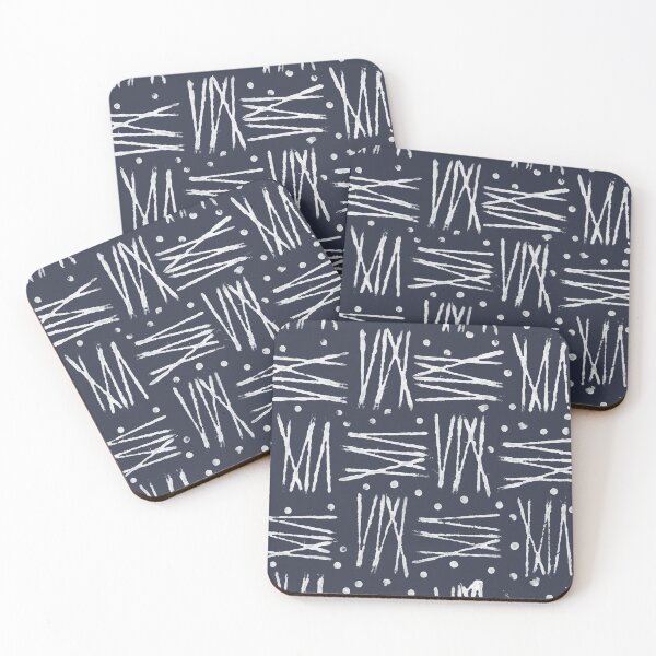 Item preview, Abstract Pattern (Navy & White) designed and sold by Blue-Banana.
