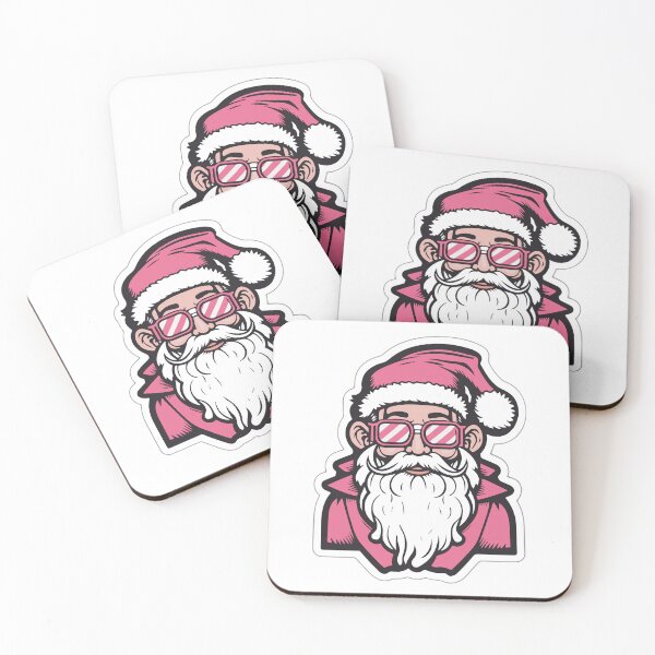 Item preview, Retro Vintage Pink Santa Claus designed and sold by MasartDesigns.