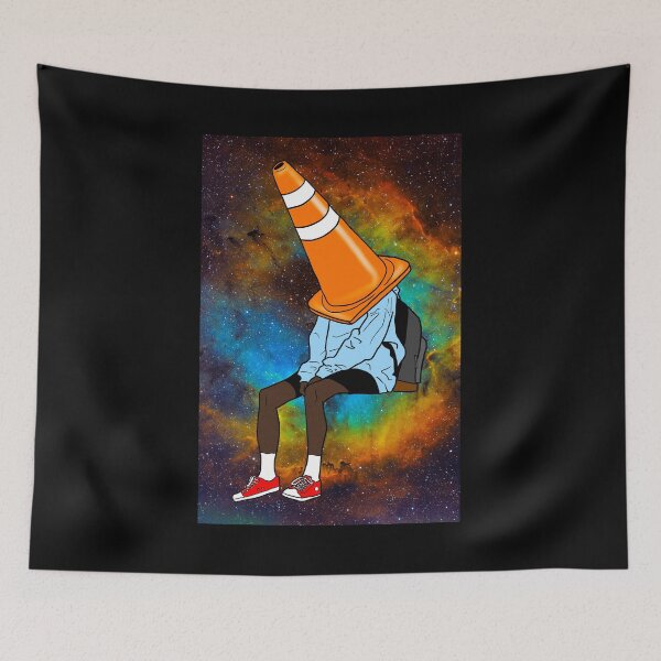 Item preview, Cone Head with Rainbow Galaxy Background - variant A designed and sold by DC-VDA.
