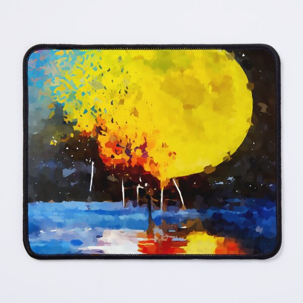 Item preview, The Dying Sun abstract colorful painting designed and sold by shrolts.