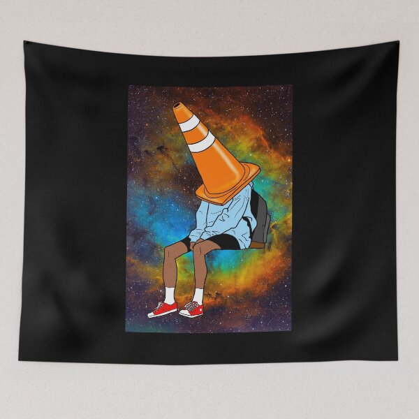 Item preview, Cone Head with Rainbow Galaxy Background - variant B designed and sold by DC-VDA.