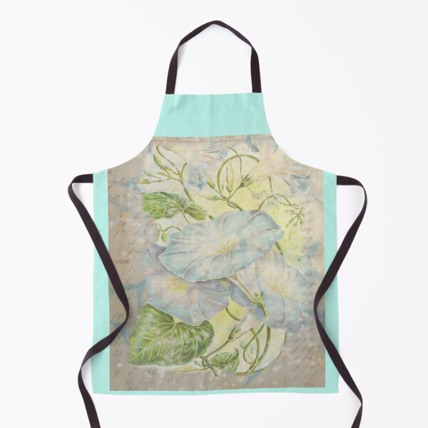 Item preview, Vintage Morning Glory Floral Collage Background Print designed and sold by PaperieJennifer.
