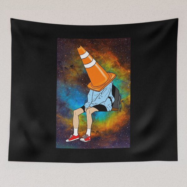 Item preview, Cone Head with Rainbow Galaxy Background - variant C designed and sold by DC-VDA.