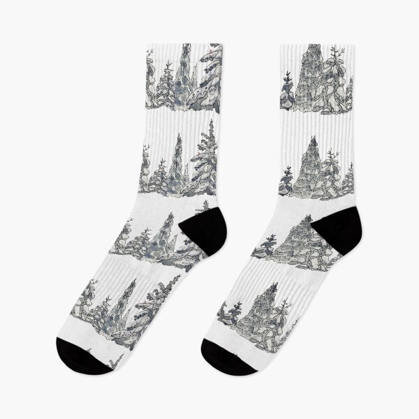 Item preview, Rows of Snowy Evergreen Trees designed and sold by Nicole Hanson.