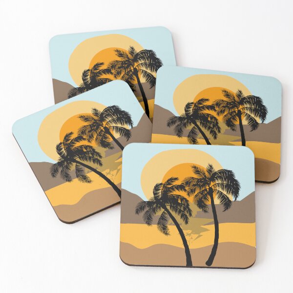 Item preview, Sol poente forma abstrata com coqueiro designed and sold by GirlaineSQ.