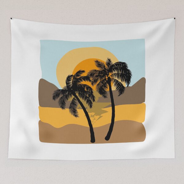 Item preview, Sol poente forma abstrata com coqueiro designed and sold by GirlaineSQ.