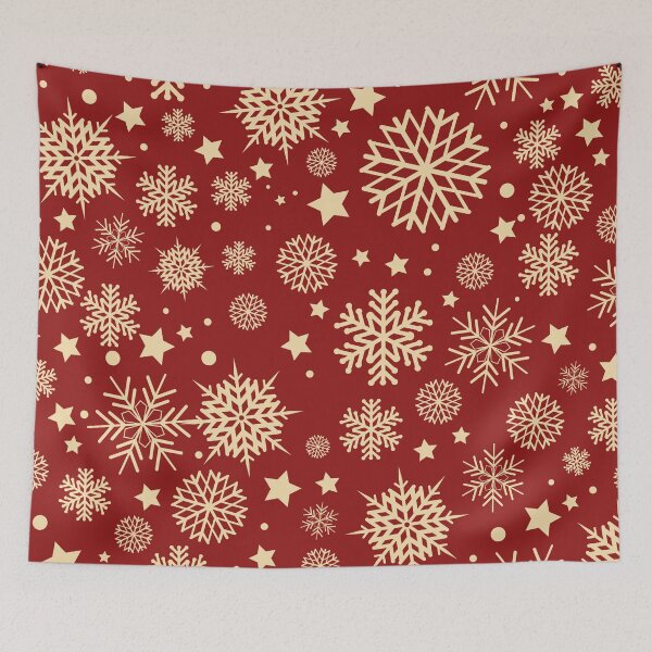 Item preview, Beige Snowflakes Christmas Pattern designed and sold by SimoCompany.