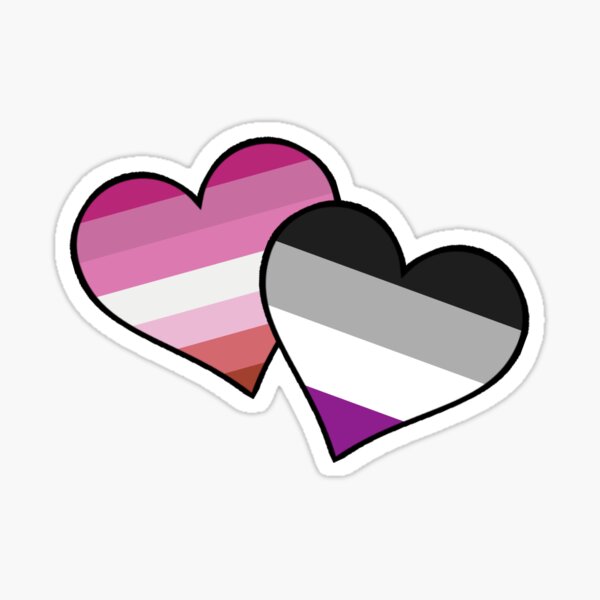 Lesbian Heart Sticker – HappyPlanGirls Designs