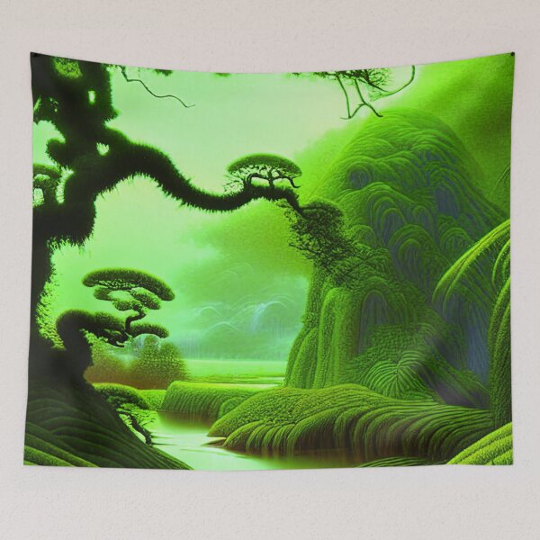 Item preview, Green Landscape with trees, Sceney Nature designed and sold by NatureFood.