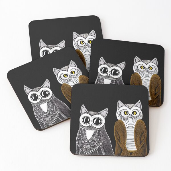 Item preview, A Cat and an Owl Vintage Art designed and sold by Sapphire07.