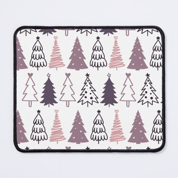 Item preview, Pretty & Festive Mauve Christmas Trees Repeated Pattern designed and sold by PearlMoonGrapes.