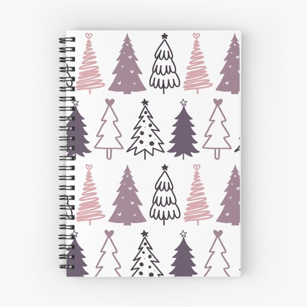 Item preview, Pretty & Festive Mauve Christmas Trees Repeated Pattern designed and sold by PearlMoonGrapes.