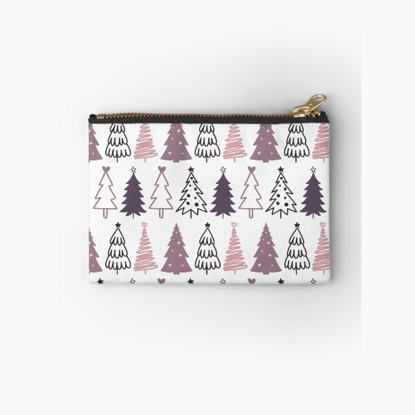 Item preview, Pretty & Festive Mauve Christmas Trees Repeated Pattern designed and sold by PearlMoonGrapes.