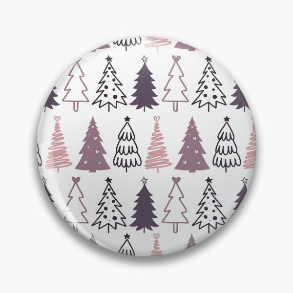 Item preview, Pretty & Festive Mauve Christmas Trees Repeated Pattern designed and sold by PearlMoonGrapes.