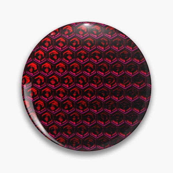 Item preview, Blackened Hexagonal Red Bubble Wrap Pattern designed and sold by Michael Cotto.