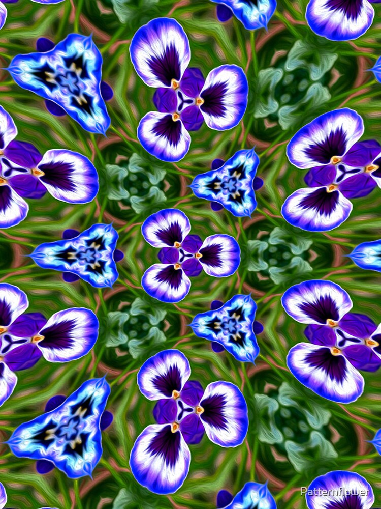 Thumbnail 4 of 4, iPhone Case, Violet Flower Pattern designed and sold by Patternflower.