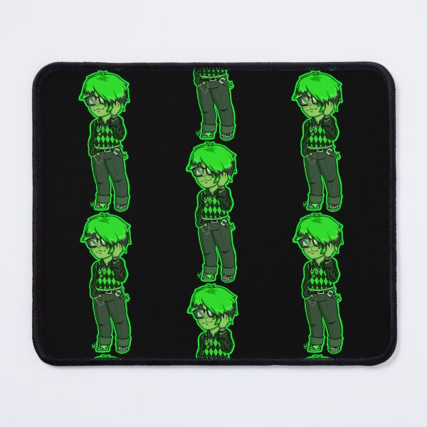 Item preview, Green & Black Emo Kid designed and sold by busy-and-tired.