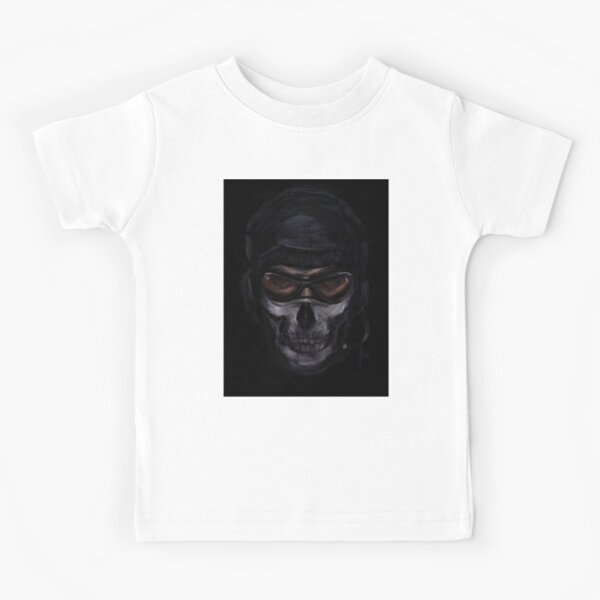 COD MW2 Ghost Staring Meme HIGH QUALITY Kids T-Shirt by UprizeShop